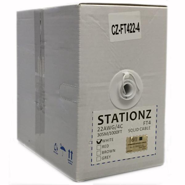 1000ft. Solid Alarm/Station Z Cable - 22AWG 4 Conductor